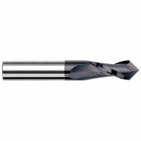 HARVEY TOOL 5/32 Cutter dia. x 0.562in. 9/16  x 120° included Carbide Drill/End Mill, 2 Flutes, AlTiN Coated 985510-C3